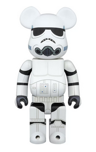 Bearbrick Stormtrooper Chrome Ver. 400% White