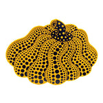 Load image into Gallery viewer, Yayoi Kusama Dancing Pumpkin yellow &amp; black postcard (Framed)
